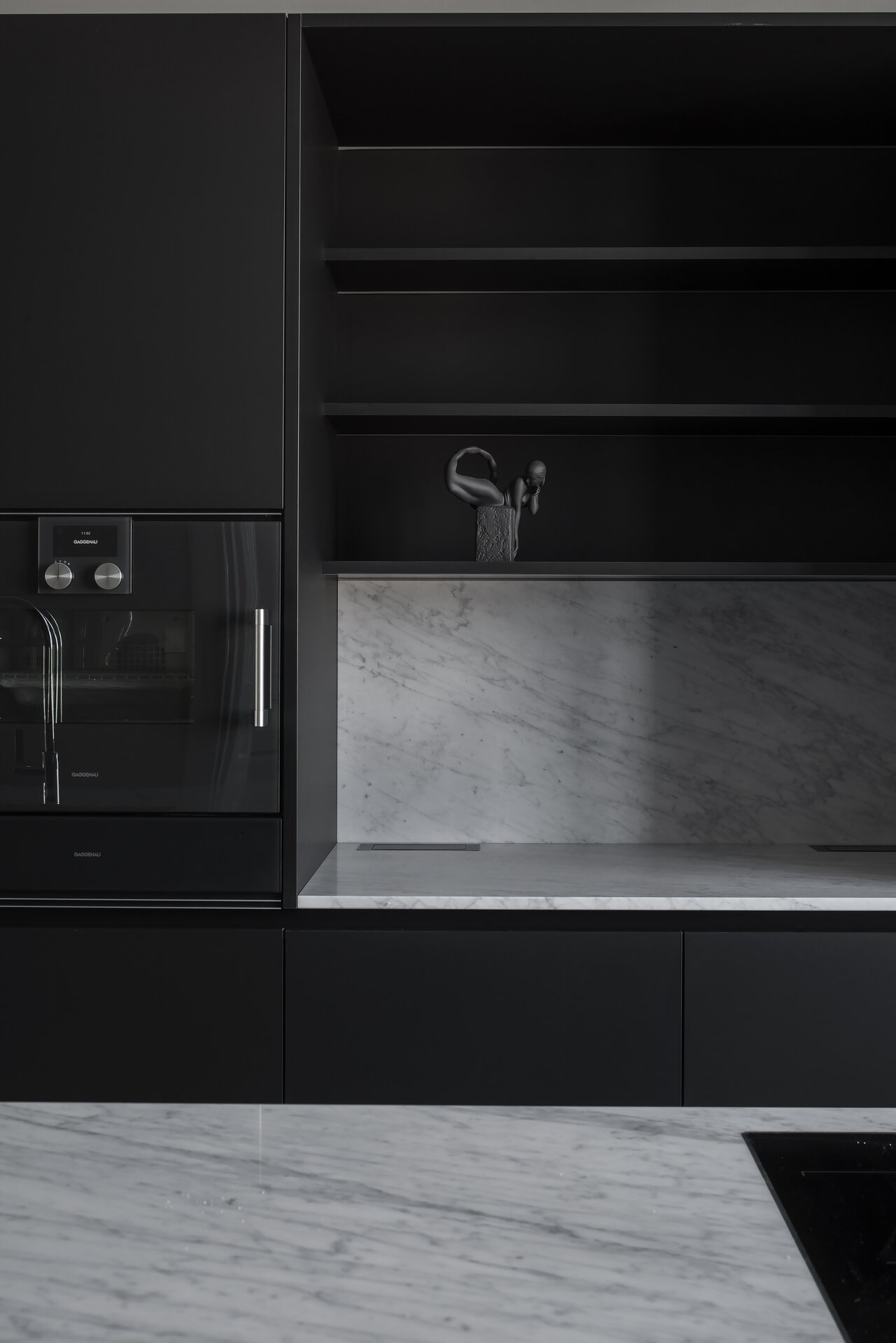Cucina minimalista bianca